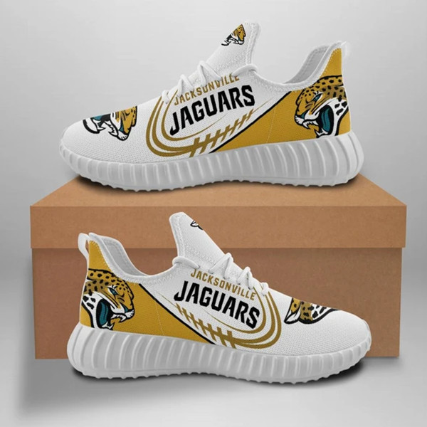 Women's Jacksonville Jaguars Mesh Knit Sneakers/Shoes 002